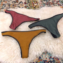 Load image into Gallery viewer, Lace Hem Thong Panties | Single Pair
